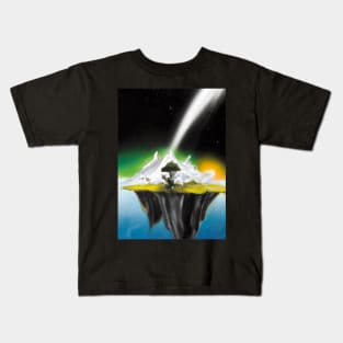 Flying Island Outer Space Kids T-Shirt